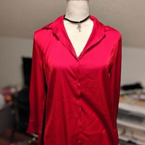 Ambiance Scarlet Button Down Shirt